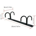 thumbnail image 3 of 3 Sets of Black Under Cabinet Mug Hooks - Multifunctional Kitchen Utensils Hanger with 12 Hooks, Easy to Install, 3 of 6