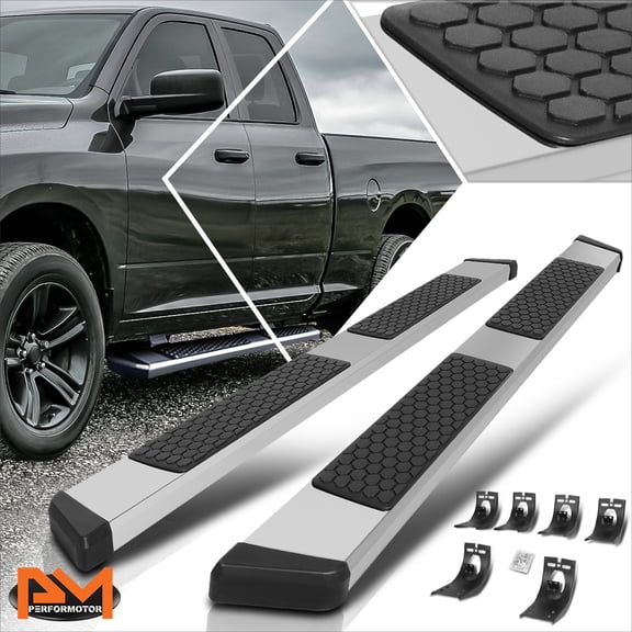 PM PERFORMOTOR for 09-24 Dodge Ram 1500 2500 3500 Ext Cab 5.5" Honeycomb Step Pad Running Board