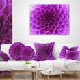 thumbnail image 3 of Designart 12" x 20" Purple Polyester Throw Pillow, 3 of 5
