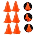 thumbnail image 4 of OULII 10Pcs Portable Orange Plastic Football Cones for Athletic Speed and Control Drills, 4 of 8