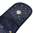 thumbnail image 4 of Yayeee Double Oven Mitt Kitchen Heat Resistant Baking 35" x7" Quilted Glove, White Planet, 4 of 6