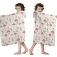thumbnail image 4 of Mushroom Fairy Princess Pattern Hooded Bath Towel，50"x30" for Ages 3 To 12 Kids, Quick Dry Lightweight Soft Microfiber Hood Beach Towel Cover Up for Kids, 4 of 7