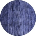 thumbnail image 1 of Ahgly Company Machine Washable Indoor Round Abstract Blue Modern Area Rugs, 5' Round, 1 of 4