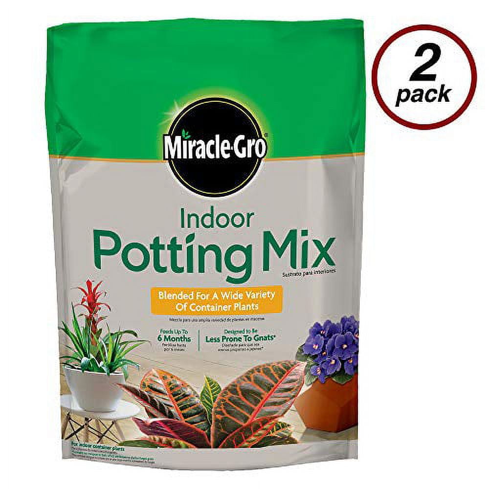 1PK Miracle-Gro 72486430 Indoor Potting Mix, 16 Quart