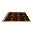 thumbnail image 2 of Ahgly Company Machine Washable Indoor Square Abstract Yellow Modern Area Rugs, 3' Square, 2 of 4