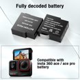 thumbnail image 2 of Batería de repuesto, 2 paquetes de 1800 mAh con cargador para Insta360 Ace, 2 of 8