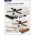 thumbnail image 4 of Ventilador de Techo Fanbulous 42" Montaje a Ras 3CCT 6 Velocidades Negro, 4 of 7