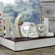 thumbnail image 5 of Conjunto de figuras de belén moderno, elegante y encantadora escena con letras inglesas de nacimiento. NOEL beige, 5 of 9