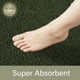 thumbnail image 3 of Alfombra de baño LOCHAS de microfibra verde oliva 90x60 cm, 3 of 6