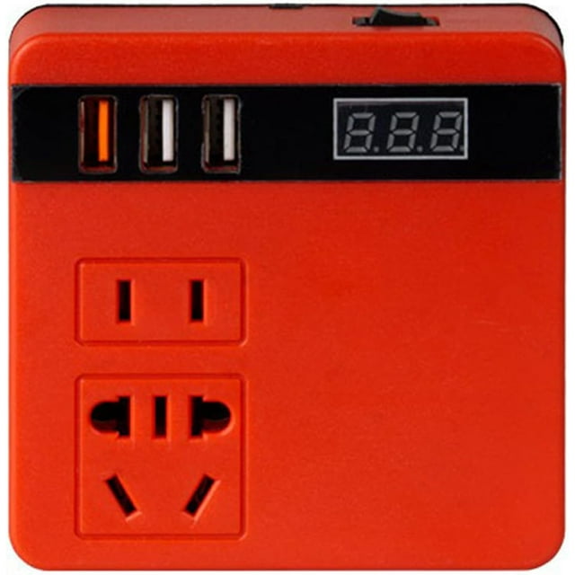 HUGFEGWE 120W Lithium Battery Inverter Multifunction Lithium s Battery Inverter 21V to 220VAC Inverter Dual-Engine Intelligent Mulle ions Inverter with Voltage Display Function CA919-130164