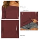 thumbnail image 5 of Blusa elegante de manga larga con hombros descubiertos, elástica, holgada, para uso diario, fiesta y trabajo, talla M, 5 of 6