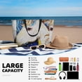 thumbnail image 5 of Balery Starry White Horse Beach Travel Bag - Water-Resistant, Large Capacity Lightweight Tote with 7 Pockets for Women and Men - Perfect for Beach, Pool, Gym, and Travel, 5 of 7