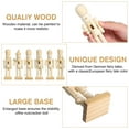 thumbnail image 3 of Baweave 12 Pcs Unfinished Wood Nutcracker Paint Your Own Ornament Christmas Puppet Doll, 3 of 8