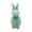 Green, variant on Moocorvic Easter Decorations Flocked Bunny Statue with Bow tie 9'' Rabbit Tabletop Ornament Party Supplies