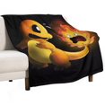 thumbnail image 1 of Manta de Pokémon Charmander con estampado de dibujos animados, ligera, cálida y suave, para adultos, niños y niñas, 50 x 40 pulgadas, 1 of 5