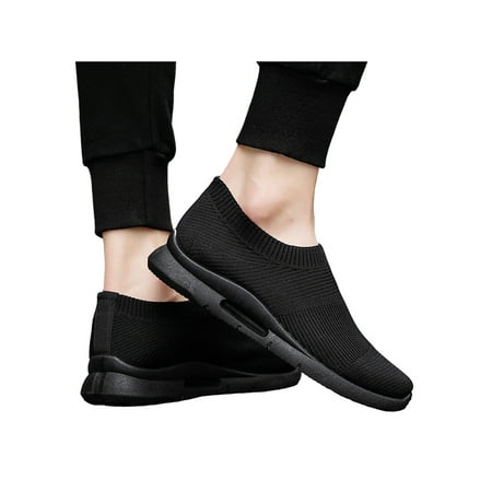 

SIMANLAN Mens Comfortable Walking Shoes Breathable Casual Work Knit Loafer Slip on Sneakers Size 6-10.5