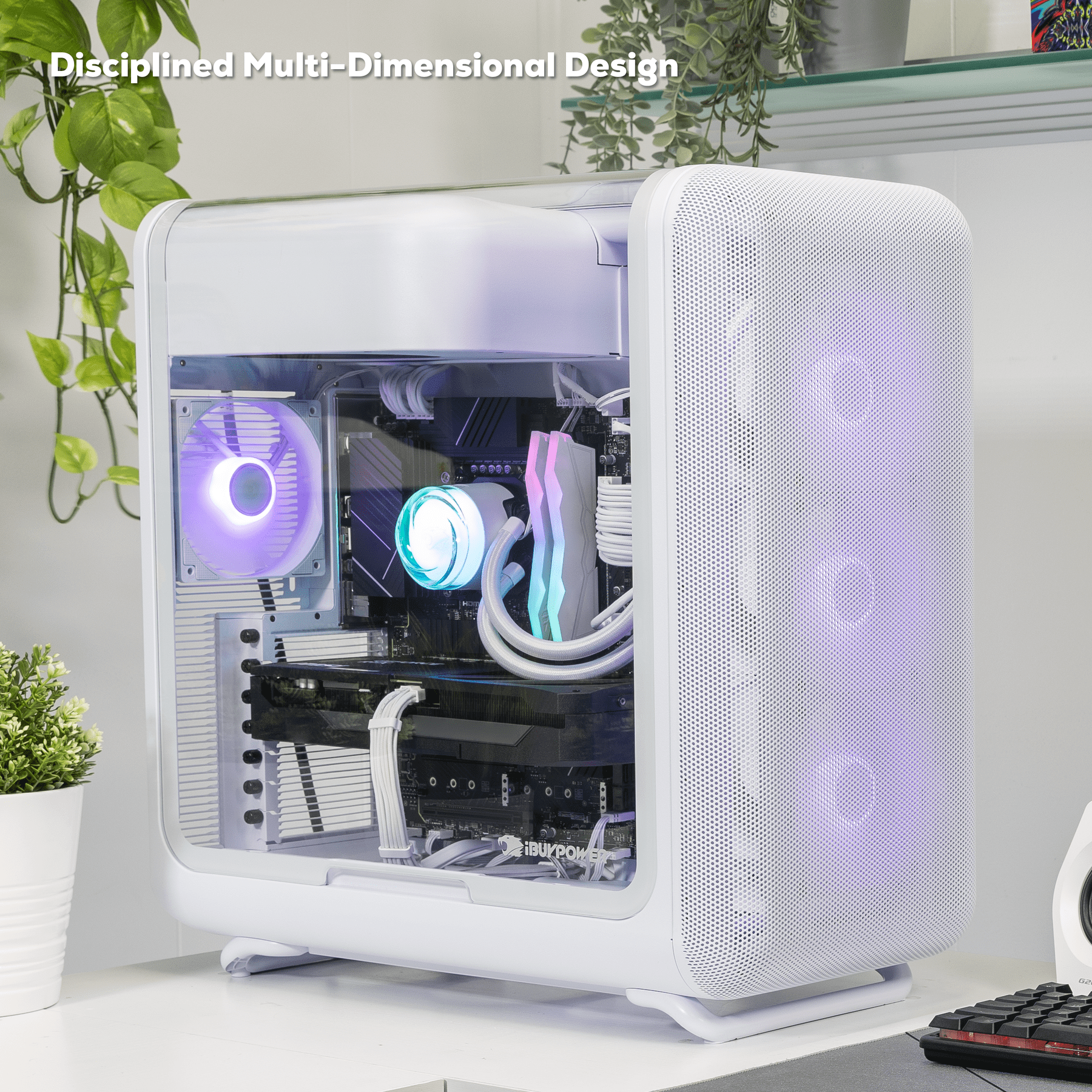 iBUYPOWER X50 Gaming PC Desktop Computer Intel Core Ultra 9 285 CPU, NVIDIA GeForce RTX 5070 12GB GPU, 32GB DDR5 RGB 5200MHz RAM, 1TB NVMe SSD, Windows 11 Home, Gamer Keyboard and Mouse - X50WI9N5701