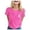 Hot Pink, variant on Crew Neck T Shirts For Women Pink Ribbon Print Breast Cancer Awareness Short Sleeve In Spring And Summer Casual Tunic Tops