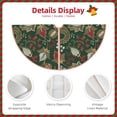 thumbnail image 3 of Sikiie Red Leaves Nativity Christmas Tree Skirt, Jesus Christian Winter Holiday Tree Mat Decoration(30-48IN)36", 3 of 6