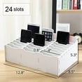 thumbnail image 2 of SANFURNEY 24 Slots Cell Phone Storage Box for Classroom Calculator Holder Class Cell Phone Organizer White, 2 of 9