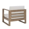 thumbnail image 6 of Afuera Living Modern Wood Outdoor Chair with Cushions in Natural, 6 of 13