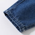 thumbnail image 5 of Spazoro Kids Boys Jeans, Solid Color Spring Casual Elastic Waist Denim Pants for Child Boys Blue Size 4-5T, 5 of 9
