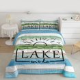 thumbnail image 2 of Homewish Retro Cottage Bedding Comforter Set 2pcs for Female Men Adults,Lake House Twin Comforter Sets Microfiber,Rustic Vintage Cabin Breathable Bedding Set,Super Cozy Room Decor,Reversible, 2 of 8