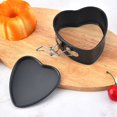 thumbnail image 2 of Juego de 1 molde para tarta de queso en forma de corazón de 4 pulgadas, molde para hornear en forma de corazón, olla a presión, freidora de aire, Navidad, Día de San Valentín, 2 of 4