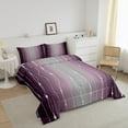 thumbnail image 2 of Purple and Grey Watercolor Comforter Set King Wave Stripe and Dots Bedding Set, Geometric Aesthetic Bedding Comforter Sets Ombre Gradient Duvet Sets, Modern Abstract Lines Quilted Comforter, 2 of 5
