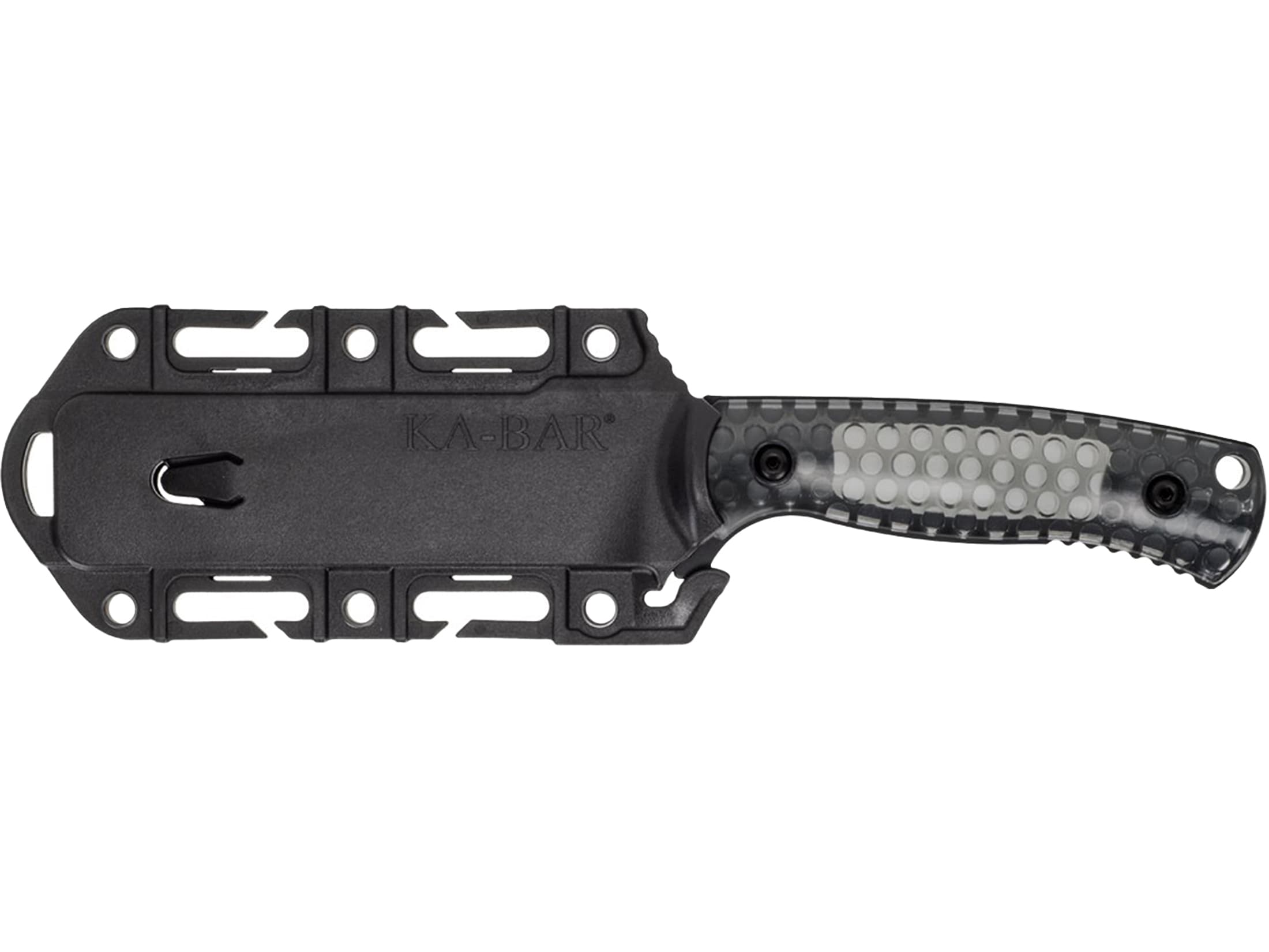KA-BAR Cool Name Fixed Blade Knife 4.62" Sheepsfoot 1095 Cro-Van Black Blade...