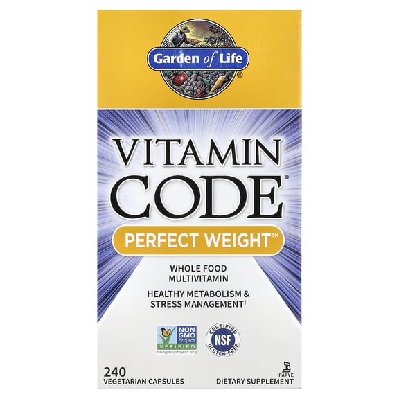 Garden of Life Vitamin Code, Perfect Weight, 240 Vegetarian Capsules