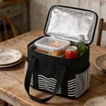 thumbnail image 6 of Rirozkan Insulated Bag, Handheld Thermal Lunch Box Thick Foil Food Warmer Tote Compact Soft Sided Cooler Container Carrier for Office Work Outdoor Meal Prep, 6 of 7
