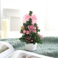 thumbnail image 6 of Christmas Ornaments 2025,Tabletop Christmas Tree with Ornaments, Artificial Christmas Tree for Home Office Indoor Bedroom Holiday Decorations, Decorated with Balls,Bows and Pine Cones (2PC-Pink), 6 of 6