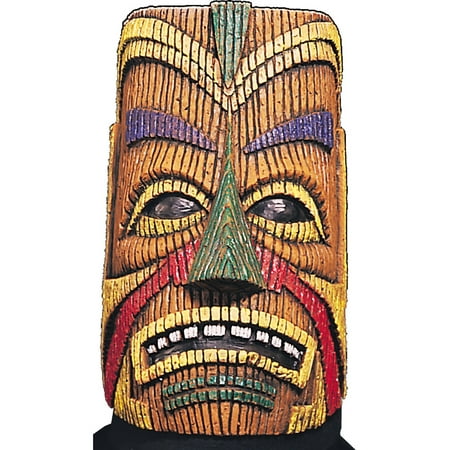 Adult Polynesian Full Overhead Latex Costume Tiki Mask