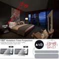 thumbnail image 2 of Projection Alarm Clock, LED Digital Alarm Clock with Mirror Surface, USB Charging Port, 2 of 5