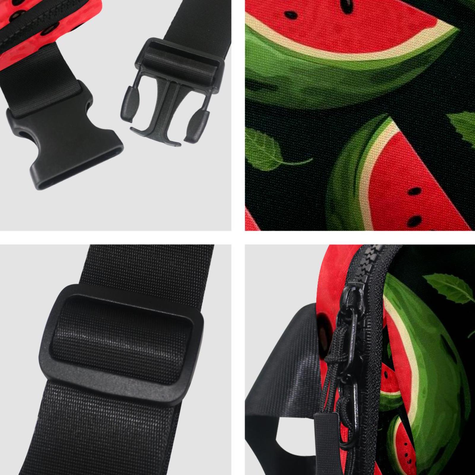 Watermelon Adjustable Lightweight Waist Bag Crossbody Fanny Pack with Extension Strap for Men and Women
