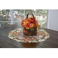 thumbnail image 3 of Linens Art And Things Thanksgiving, Autumn, 23-Inch Round Fall Maple Leaf Polyester Doily, 3 of 5
