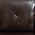 thumbnail image 4 of Hommoo Faux Leather Sectional Sofa, 4-Seat L-Shaped Couch, Modern Indoor Living Room Furniture, Apartment, Office, Brown(Without Ottoman), 4 of 6