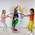 thumbnail image 5 of Jet Creations Clown Punching Bag for Kids Inflatable Figure with Squeak Sound Weighted Bottom (You Fill Water or Sand), 1 pc, Multi, 42 inch Tall, 5 of 6