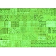 thumbnail image 1 of Ahgly Company Indoor Rectangle Patchwork Green Transitional Area Rugs, 2' x 4', 1 of 1