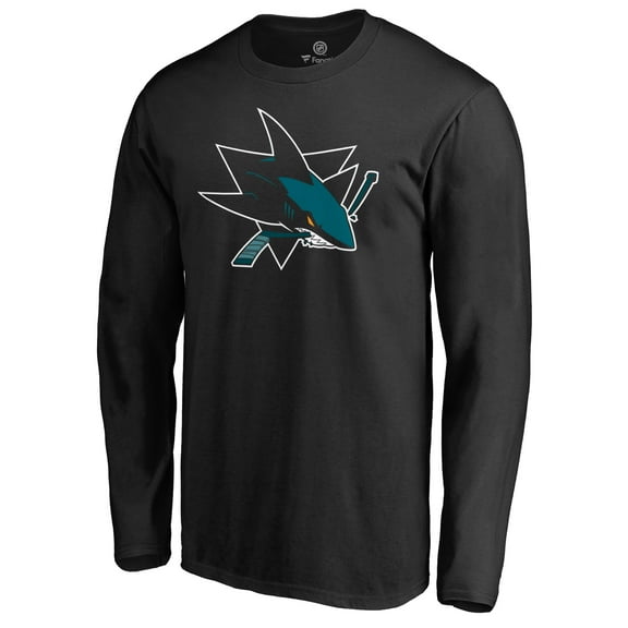 Men's Black San Jose Sharks Team Alternate Long Sleeve T-Shirt
