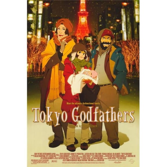 Pop Culture Graphics Tokyo Godfathers Movie Poster Print - 27 x 40