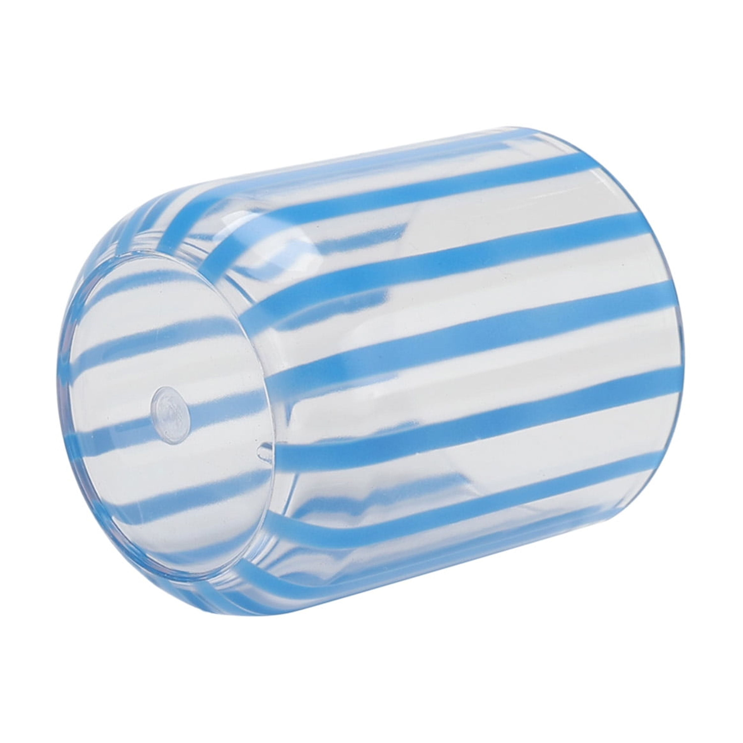 Mainstays by Becky G. & Alejandra 14-Ounce Short Acrylic Stripe Line Tumbler, Blue
