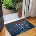 thumbnail image 2 of Festive 3D Illusion Funny Prank Pattern Kitchen Mat Halloween Door Mats Indoor Ghost Plaid Floor Mat Kitchen Rug Buffer Anti-Slip Scraping Sand Absorb Sewer Clown Kitchen Mat Witch Doormat 30" X 17", 2 of 6