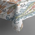 thumbnail image 3 of White Pioneer Flower and Paisley Pattern Rectangle Tablecloth 60"x84",Waterproof Polyester Rectangle Table Cloth, Wipeable Spillproof Polyester Tablecloth for Dining, Camping, Indoor and Outdoor, 3 of 5
