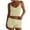 Yellow, variant on Women's Sexy Two Piece Outfits Summer Solid Color Backless Cami Crop Top and Bodycon Shorts Casual Outfits,Yellow,Women's S-L