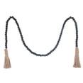 thumbnail image 2 of Farmhouse Beads 51 in Wood Bead Garland with Tassels Rustic Country Decor Prayer Boho Beads Big Wall Hanging Decor, 2 of 6