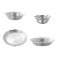 thumbnail image 3 of Juego de vajilla de acero inoxidable con platos y cuencos, cuencos para aperitivos, vajilla reutilizable para exteriores y utensilios de camping para 4 piezas de plata, 3 of 8