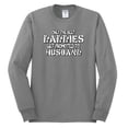 thumbnail image 2 of Wild Bobby, Best Husbands Gets Promoted to Daddy, Father's Day, Men Long Sleeve Shirt, Heather Grey, Medium, 2 of 3