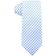 thumbnail image 6 of Scott Allan Blue Tie for Men | Jacquard Woven Microfiber Mens Necktie Regular Size 3.3"in at Tip, 6 of 6